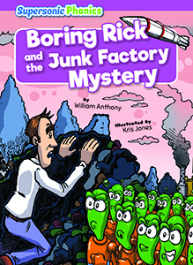 Cover Art for Boring Rick and the Junk Factory Mystery