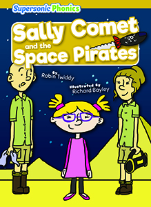 Cover Art for Sally Comet and the Space Pirates