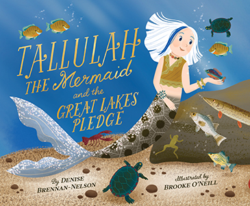 Cover Art for Tallulah the Mermaid and the Great Lakes Pledge